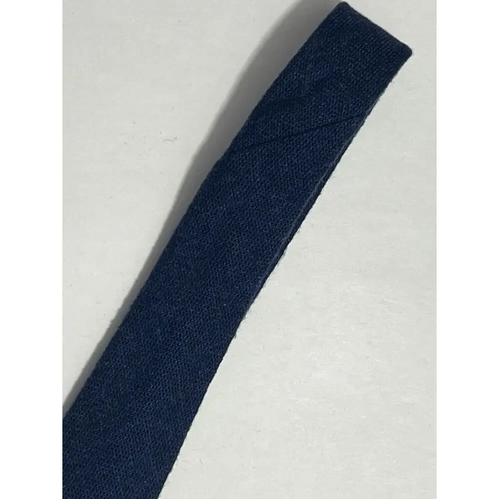 Yves Saint Laurent YSL Blue Neck Tie Wool Blend Made In Italy Mens Vintage